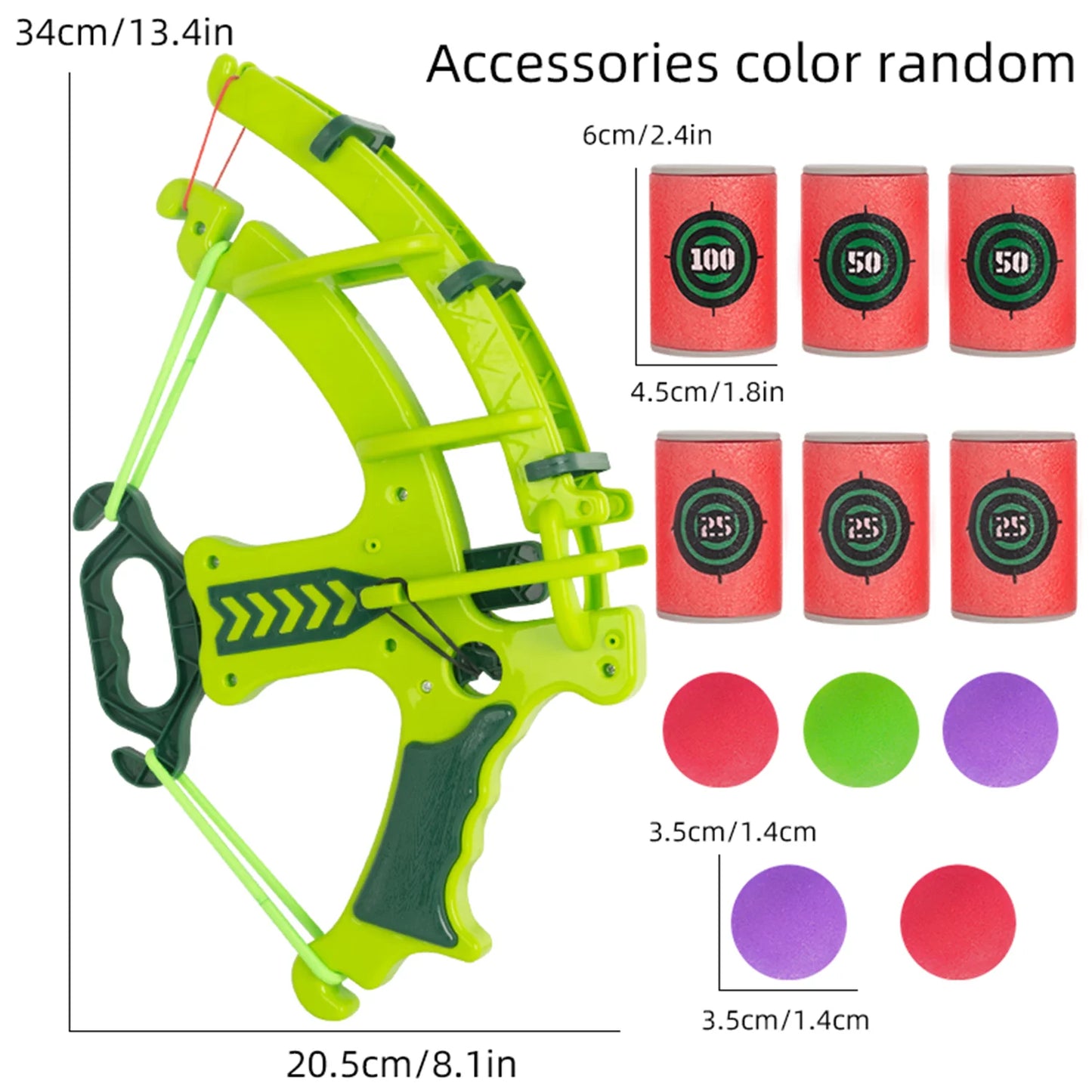 Kids Bow and Arrow Shooting Toy Set – Soft Foam Ball Archery Game with Target Cans