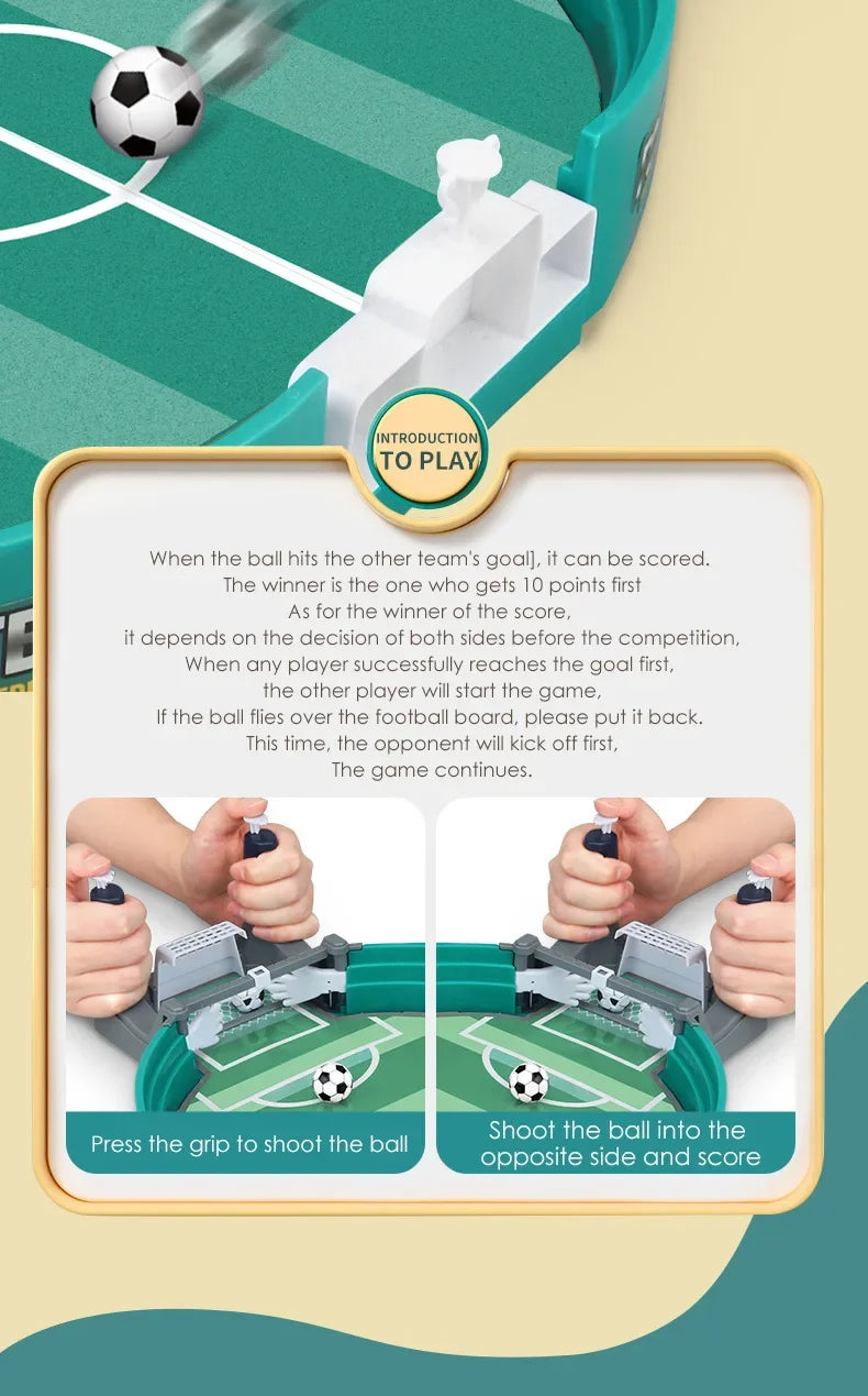 Interactive Mini Football Game – 2 Player Table Soccer Match Toy for Kids & Families