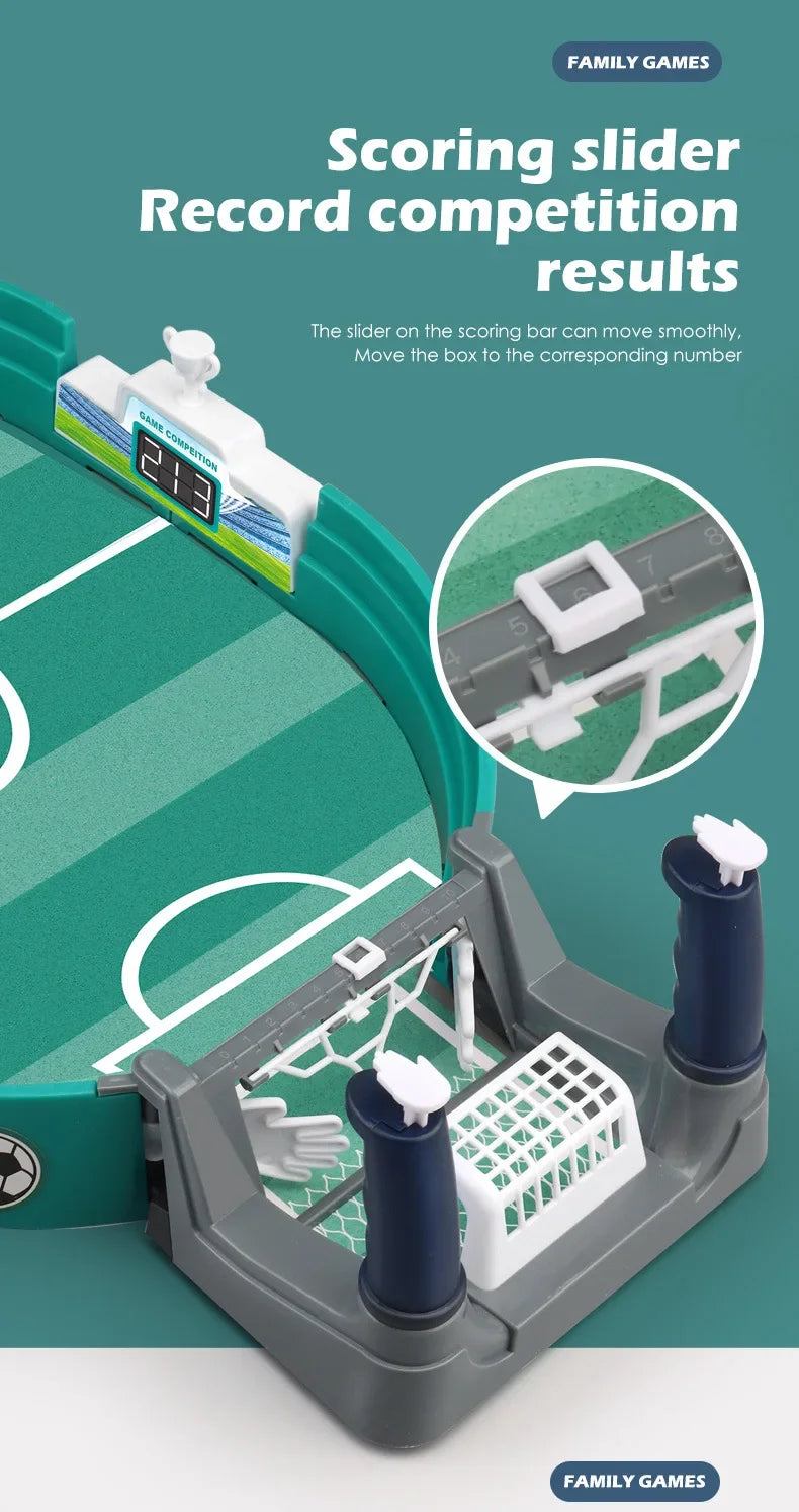 Interactive Mini Football Game – 2 Player Table Soccer Match Toy for Kids & Families