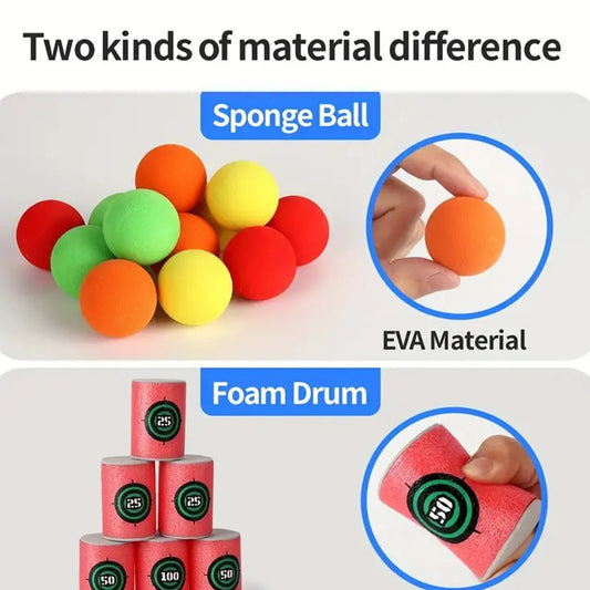 Kids Bow and Arrow Shooting Toy Set – Soft Foam Ball Archery Game with Target Cans