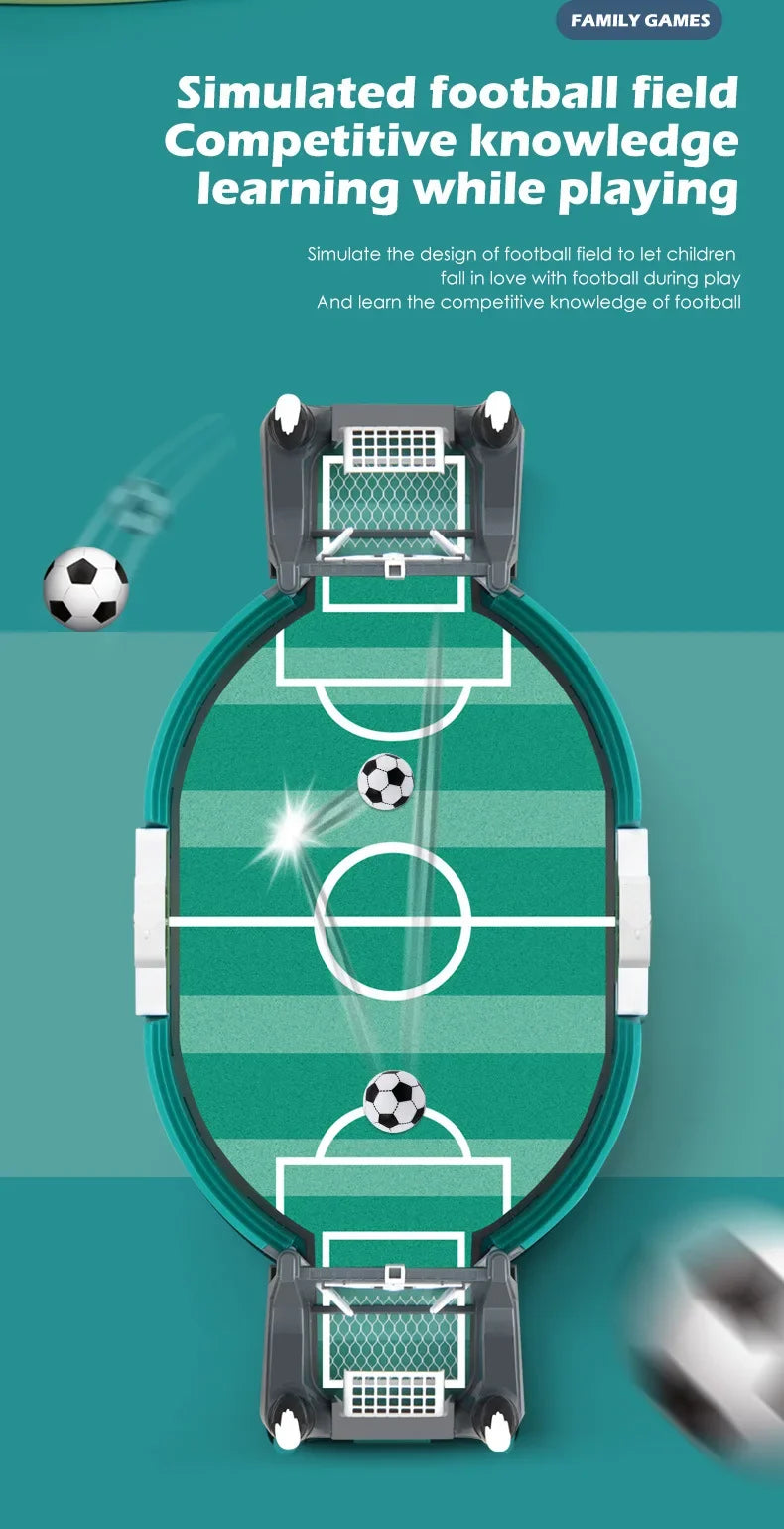 Interactive Mini Football Game – 2 Player Table Soccer Match Toy for Kids & Families
