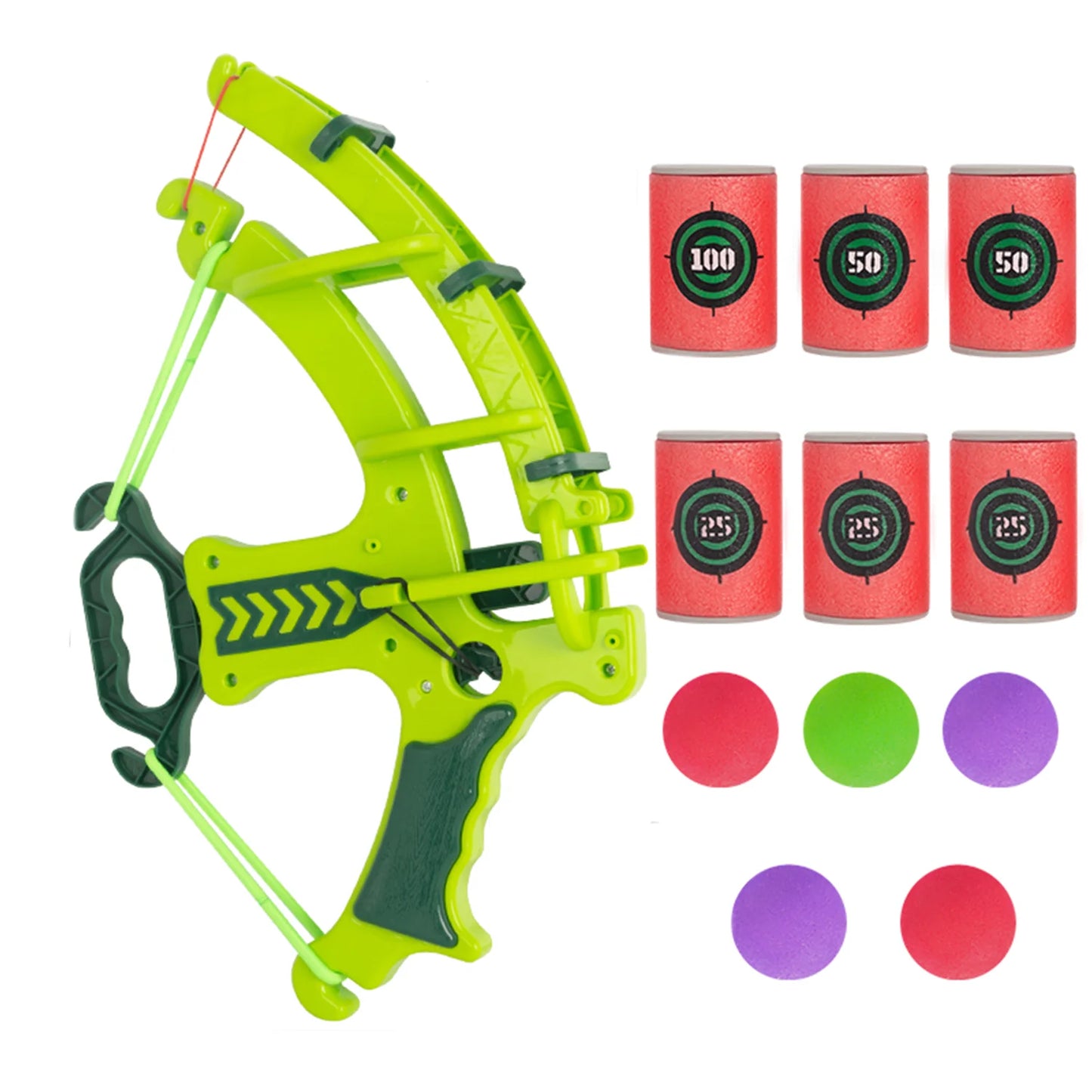 Kids Bow and Arrow Shooting Toy Set – Soft Foam Ball Archery Game with Target Cans