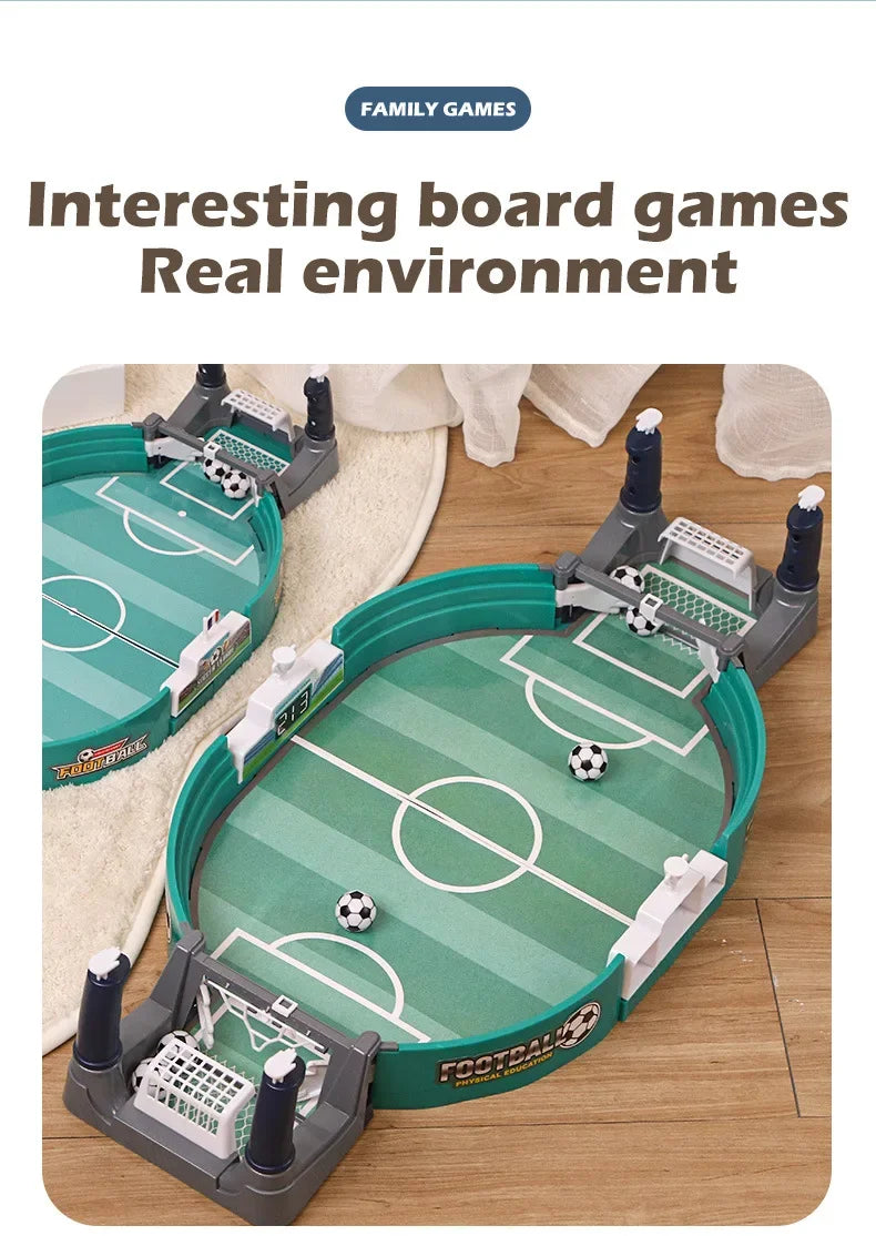 Interactive Mini Football Game – 2 Player Table Soccer Match Toy for Kids & Families