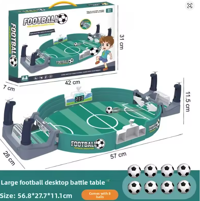 Interactive Mini Football Game – 2 Player Table Soccer Match Toy for Kids & Families